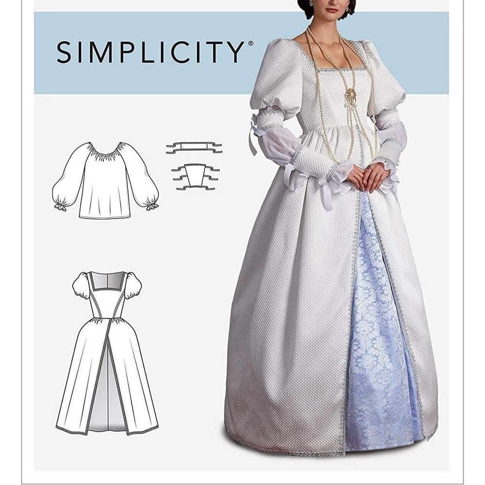 Simplicity Sewing‎ Pattern 9090 10547 Renaissance Historical Costume Misses 6-14
